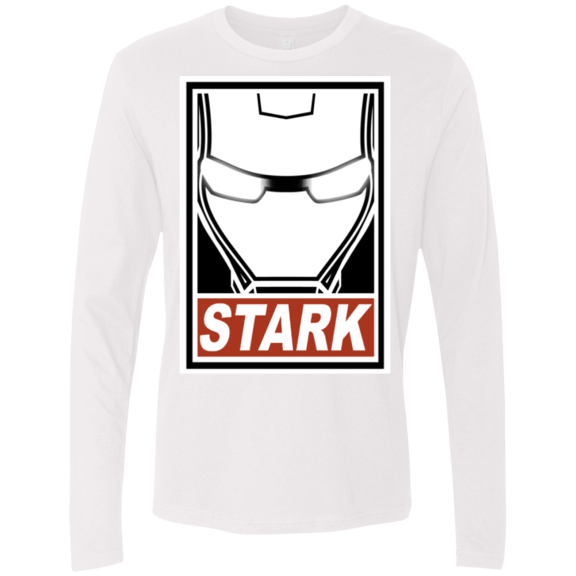 T-Shirts White / Small Obey Stark Men's Premium Long Sleeve