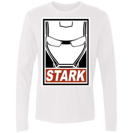 T-Shirts White / Small Obey Stark Men's Premium Long Sleeve