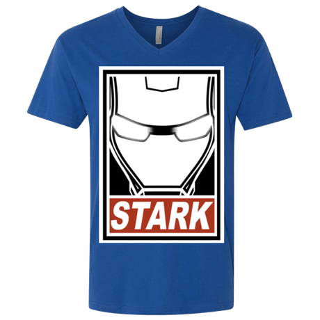T-Shirts Royal / X-Small Obey Stark Men's Premium V-Neck