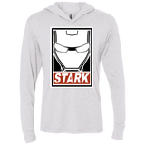 T-Shirts Heather White / X-Small Obey Stark Triblend Long Sleeve Hoodie Tee