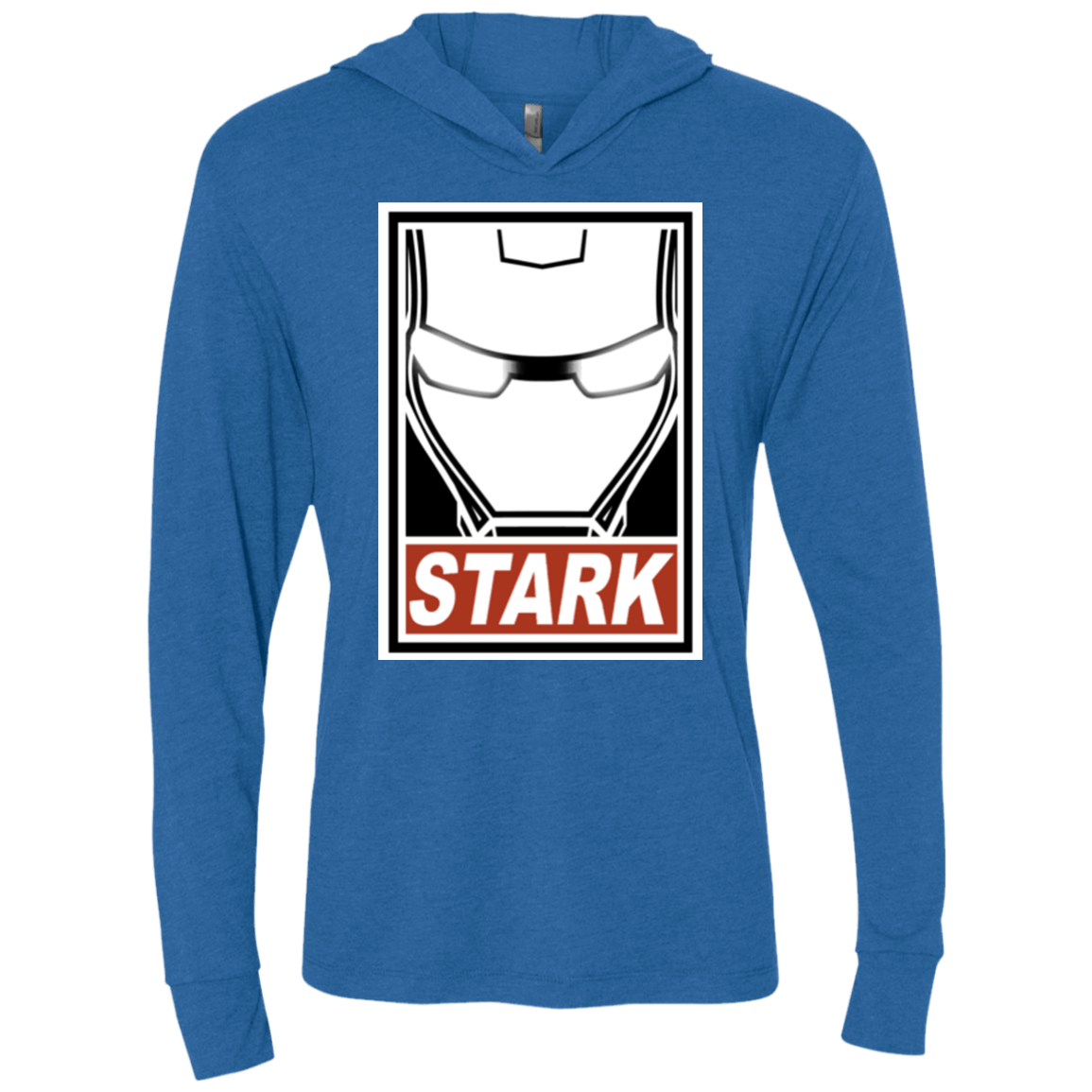 Obey Stark Triblend Long Sleeve Hoodie Tee