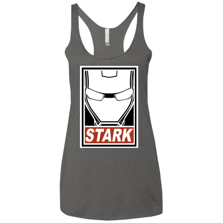 T-Shirts Premium Heather / X-Small Obey Stark Women's Triblend Racerback Tank