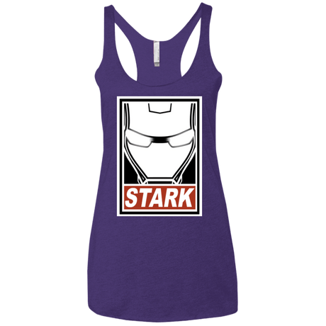 T-Shirts Purple / X-Small Obey Stark Women's Triblend Racerback Tank