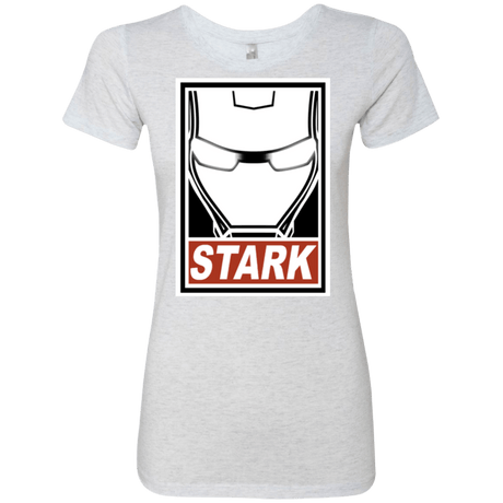 T-Shirts Heather White / Small Obey Stark Women's Triblend T-Shirt