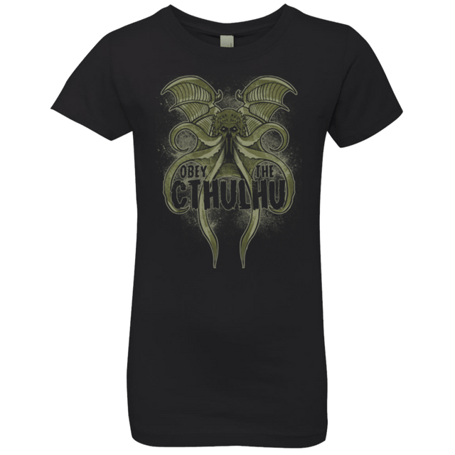 T-Shirts Black / YXS Obey the Cthulhu Girls Premium T-Shirt