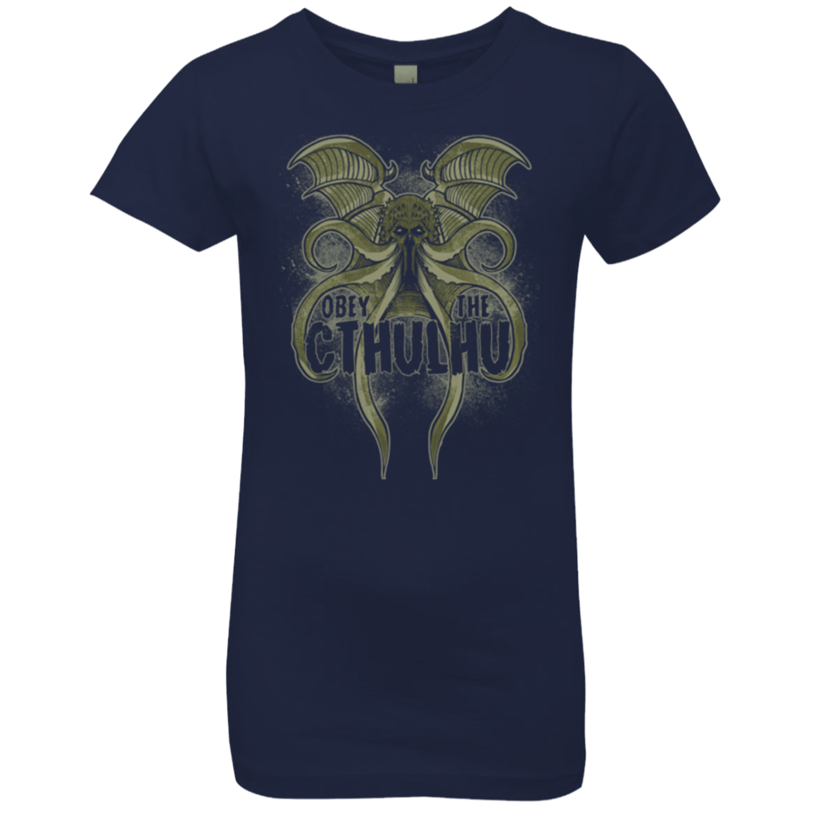 T-Shirts Midnight Navy / YXS Obey the Cthulhu Girls Premium T-Shirt