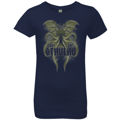 T-Shirts Midnight Navy / YXS Obey the Cthulhu Girls Premium T-Shirt