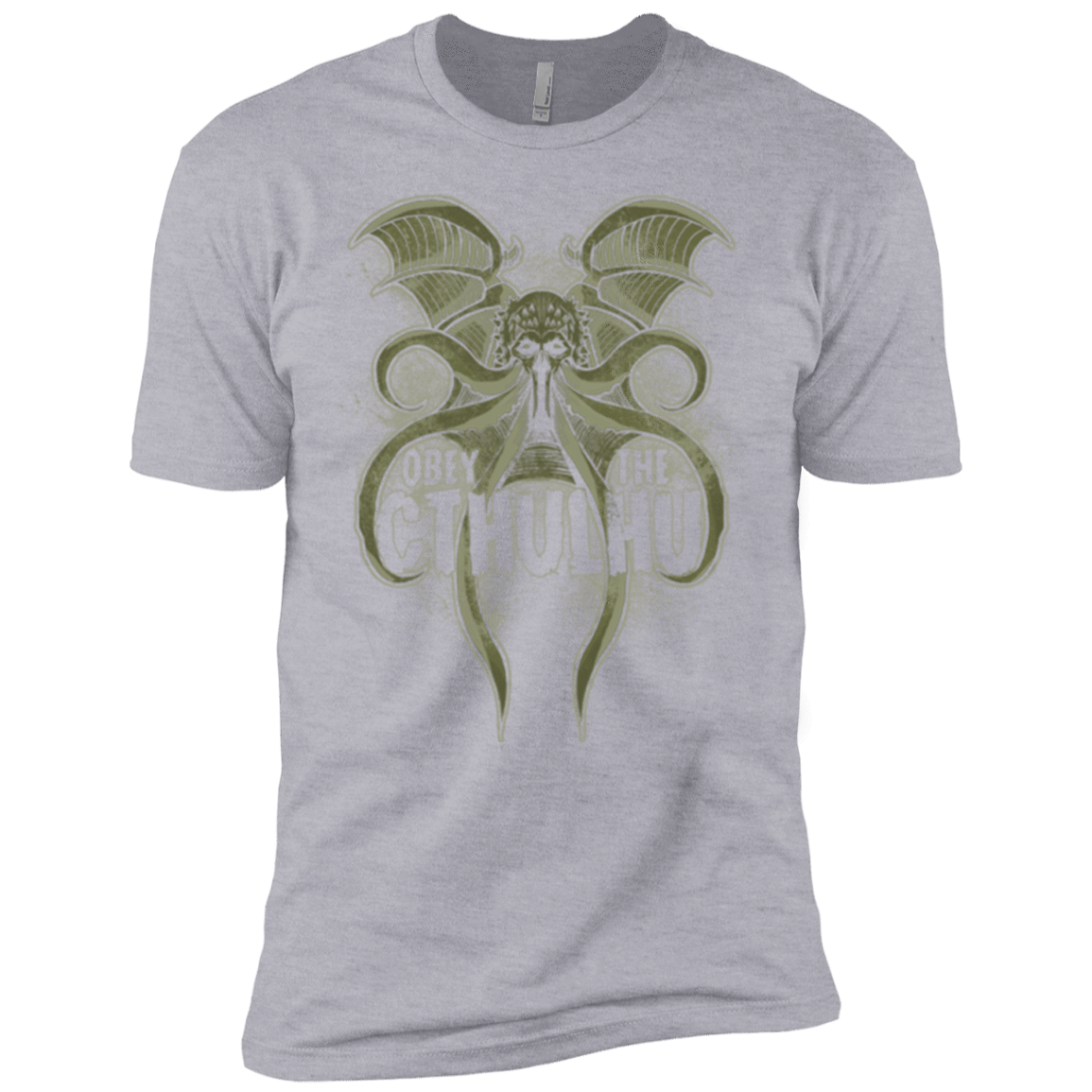 T-Shirts Heather Grey / X-Small Obey the Cthulhu Men's Premium T-Shirt