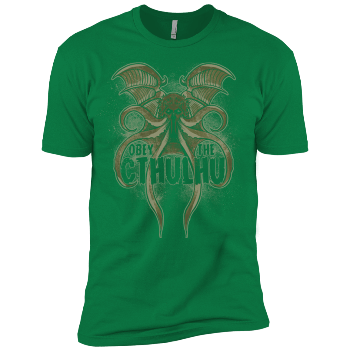 T-Shirts Kelly Green / X-Small Obey the Cthulhu Men's Premium T-Shirt