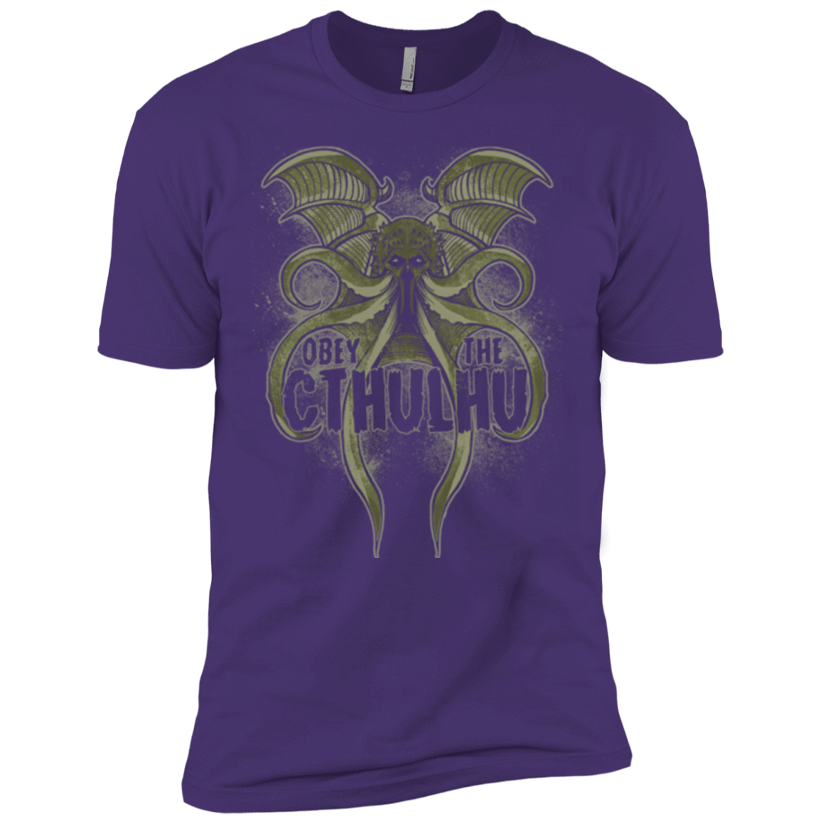 T-Shirts Purple / X-Small Obey the Cthulhu Men's Premium T-Shirt