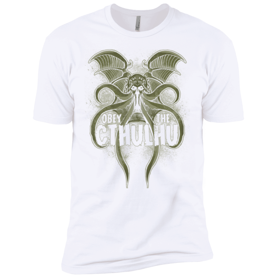 T-Shirts White / X-Small Obey the Cthulhu Men's Premium T-Shirt