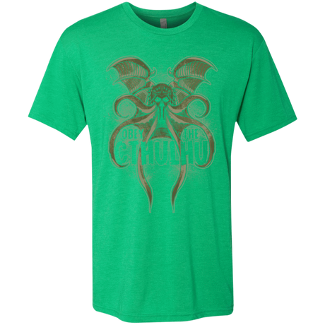 T-Shirts Envy / Small Obey the Cthulhu Men's Triblend T-Shirt