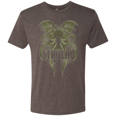 T-Shirts Macchiato / Small Obey the Cthulhu Men's Triblend T-Shirt