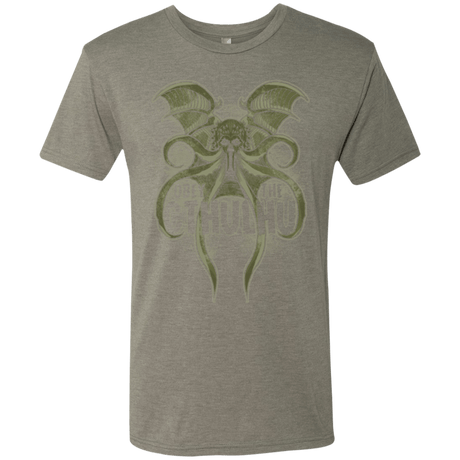 T-Shirts Venetian Grey / Small Obey the Cthulhu Men's Triblend T-Shirt