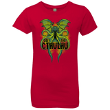 T-Shirts Red / YXS Obey the Cthulhu Neon Girls Premium T-Shirt