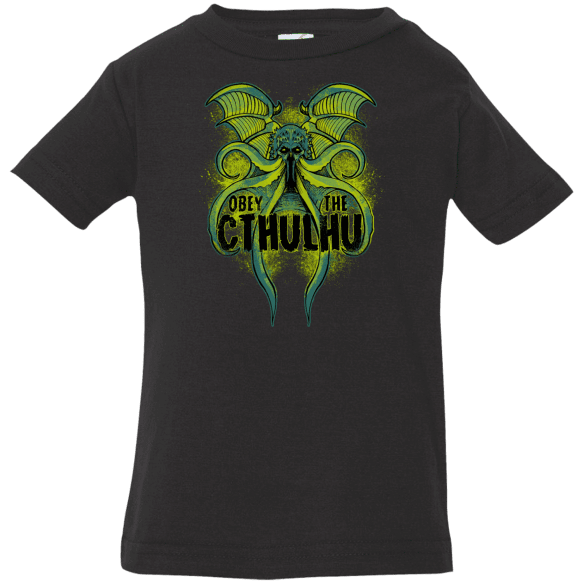 T-Shirts Black / 6 Months Obey the Cthulhu Neon Infant Premium T-Shirt