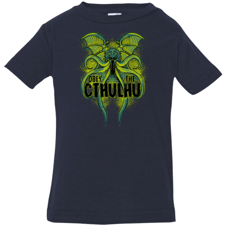 T-Shirts Navy / 6 Months Obey the Cthulhu Neon Infant Premium T-Shirt