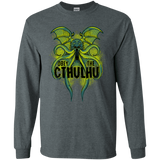 T-Shirts Dark Heather / S Obey the Cthulhu Neon Men's Long Sleeve T-Shirt