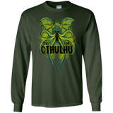 T-Shirts Forest Green / S Obey the Cthulhu Neon Men's Long Sleeve T-Shirt