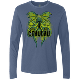 T-Shirts Indigo / S Obey the Cthulhu Neon Men's Premium Long Sleeve