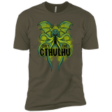 T-Shirts Military Green / X-Small Obey the Cthulhu Neon Men's Premium T-Shirt