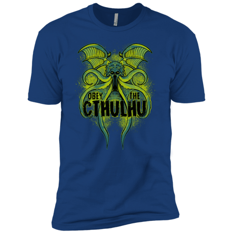 T-Shirts Royal / X-Small Obey the Cthulhu Neon Men's Premium T-Shirt