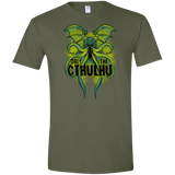 T-Shirts Military Green / S Obey the Cthulhu Neon Men's Semi-Fitted Softstyle