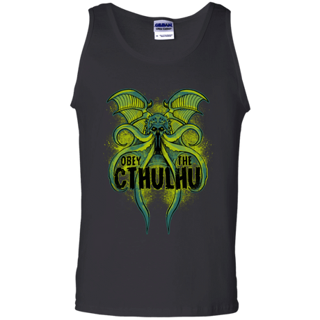 T-Shirts Black / S Obey the Cthulhu Neon Men's Tank Top