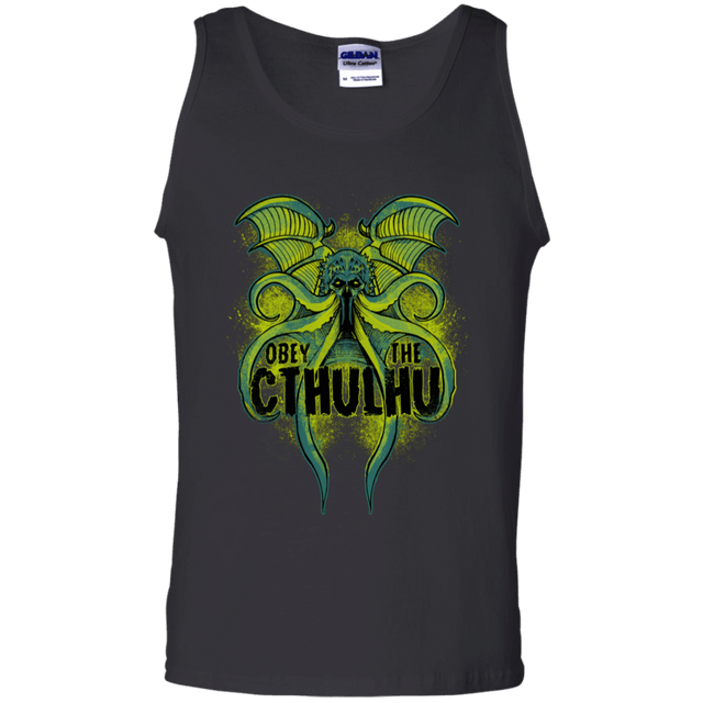 T-Shirts Black / S Obey the Cthulhu Neon Men's Tank Top