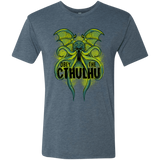 T-Shirts Indigo / S Obey the Cthulhu Neon Men's Triblend T-Shirt