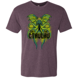 T-Shirts Vintage Purple / S Obey the Cthulhu Neon Men's Triblend T-Shirt