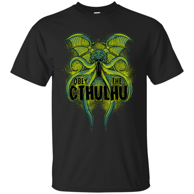 T-Shirts Black / S Obey the Cthulhu Neon T-Shirt