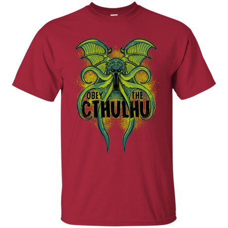 T-Shirts Cardinal / S Obey the Cthulhu Neon T-Shirt