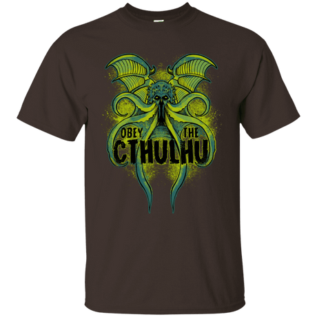 T-Shirts Dark Chocolate / S Obey the Cthulhu Neon T-Shirt