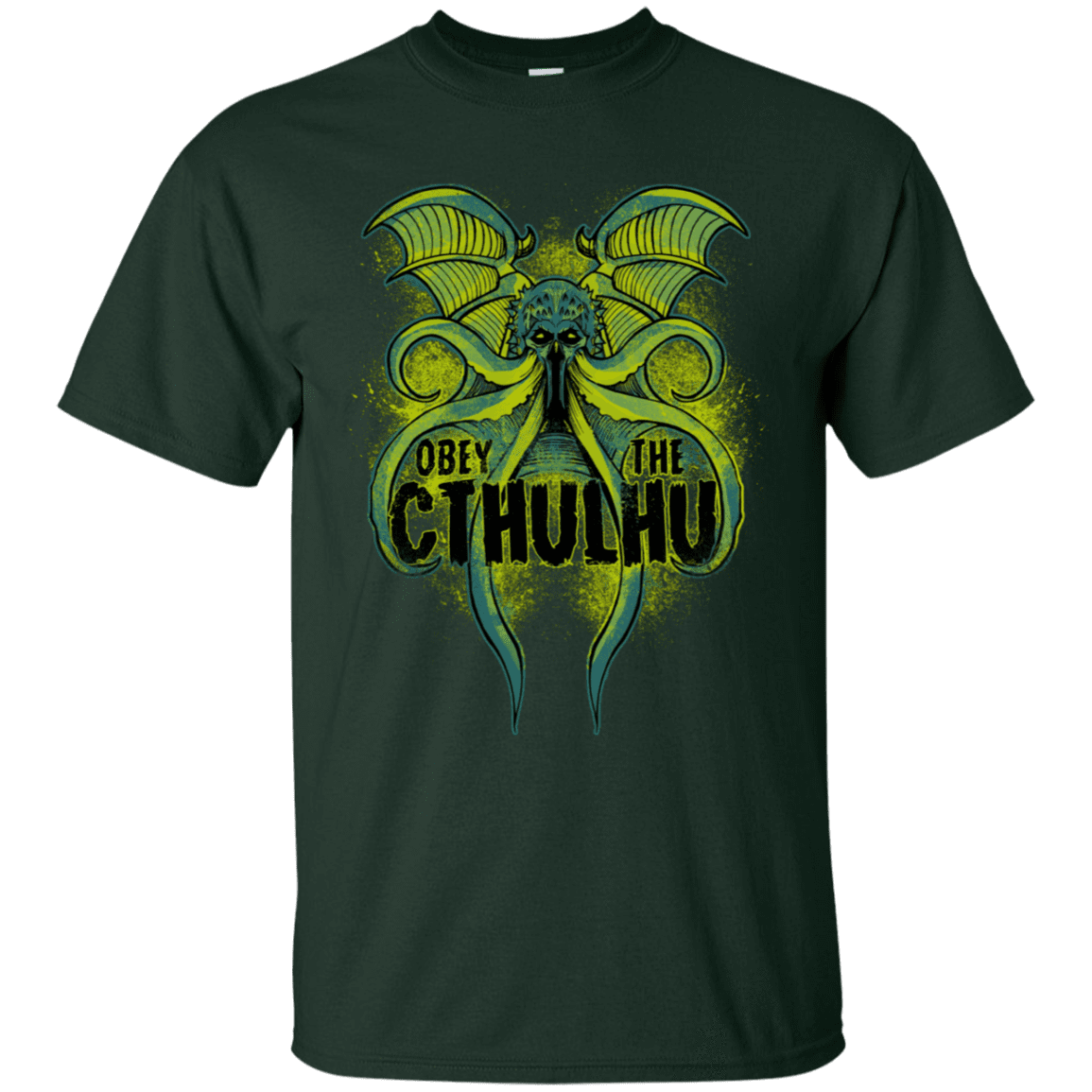 T-Shirts Forest / S Obey the Cthulhu Neon T-Shirt