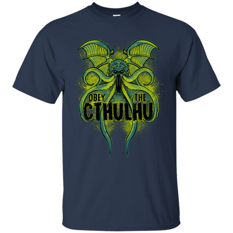 T-Shirts Navy / S Obey the Cthulhu Neon T-Shirt