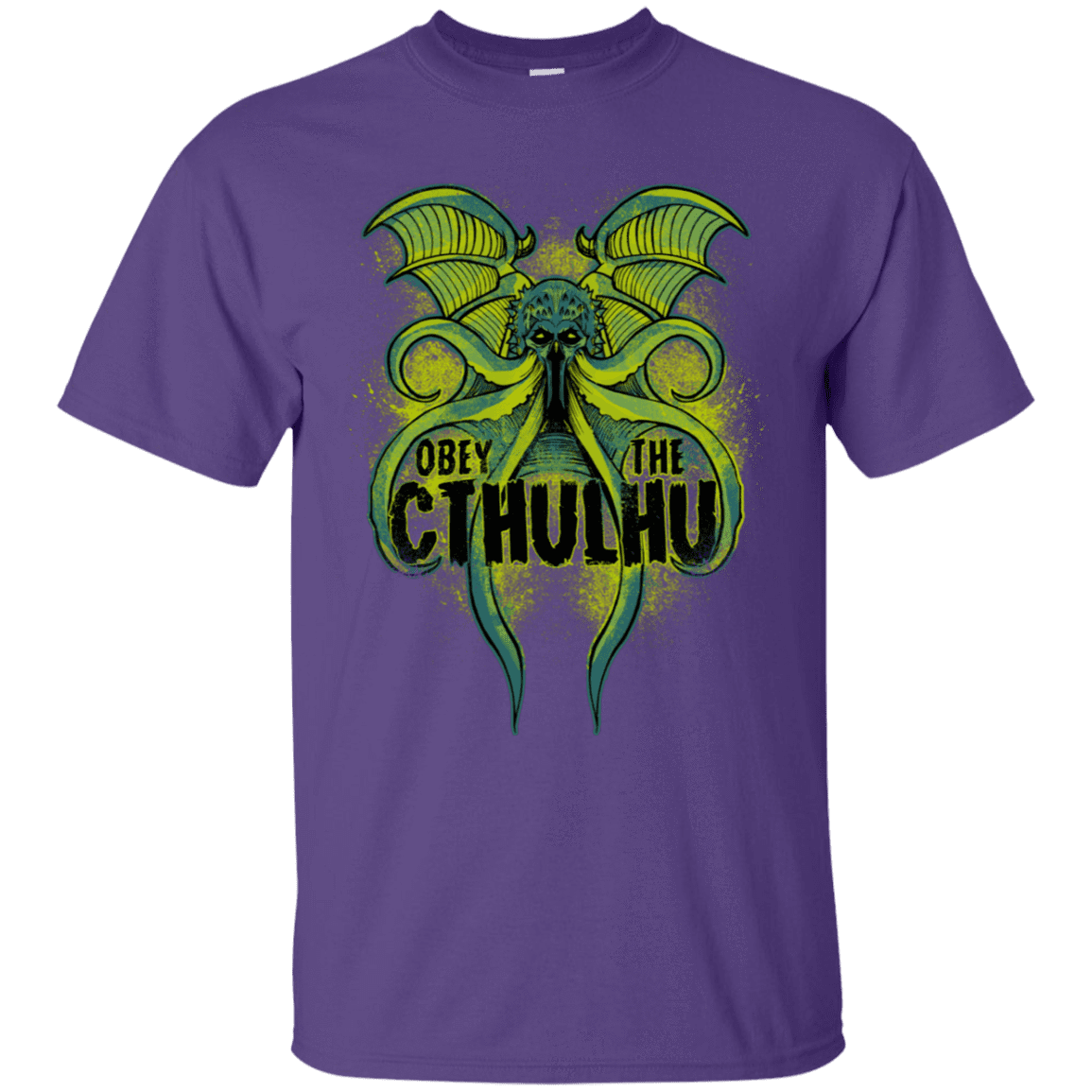 T-Shirts Purple / S Obey the Cthulhu Neon T-Shirt