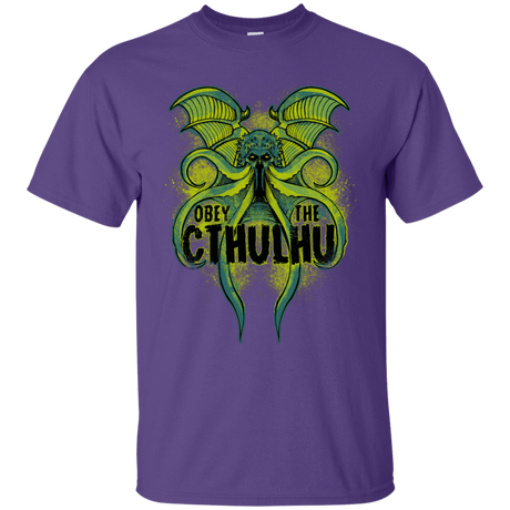 T-Shirts Purple / S Obey the Cthulhu Neon T-Shirt