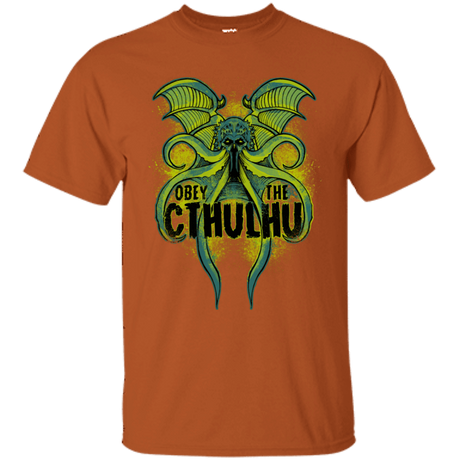 T-Shirts Texas Orange / S Obey the Cthulhu Neon T-Shirt