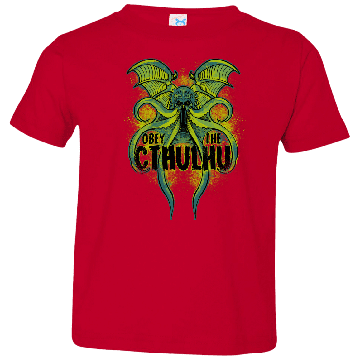 T-Shirts Red / 2T Obey the Cthulhu Neon Toddler Premium T-Shirt