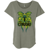 T-Shirts Venetian Grey / X-Small Obey the Cthulhu Neon Triblend Dolman Sleeve