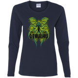 T-Shirts Navy / S Obey the Cthulhu Neon Women's Long Sleeve T-Shirt