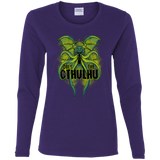 T-Shirts Purple / S Obey the Cthulhu Neon Women's Long Sleeve T-Shirt