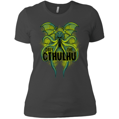 T-Shirts Heavy Metal / X-Small Obey the Cthulhu Neon Women's Premium T-Shirt