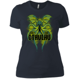 T-Shirts Indigo / X-Small Obey the Cthulhu Neon Women's Premium T-Shirt
