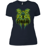 T-Shirts Midnight Navy / X-Small Obey the Cthulhu Neon Women's Premium T-Shirt