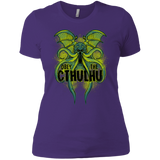 T-Shirts Purple Rush/ / X-Small Obey the Cthulhu Neon Women's Premium T-Shirt