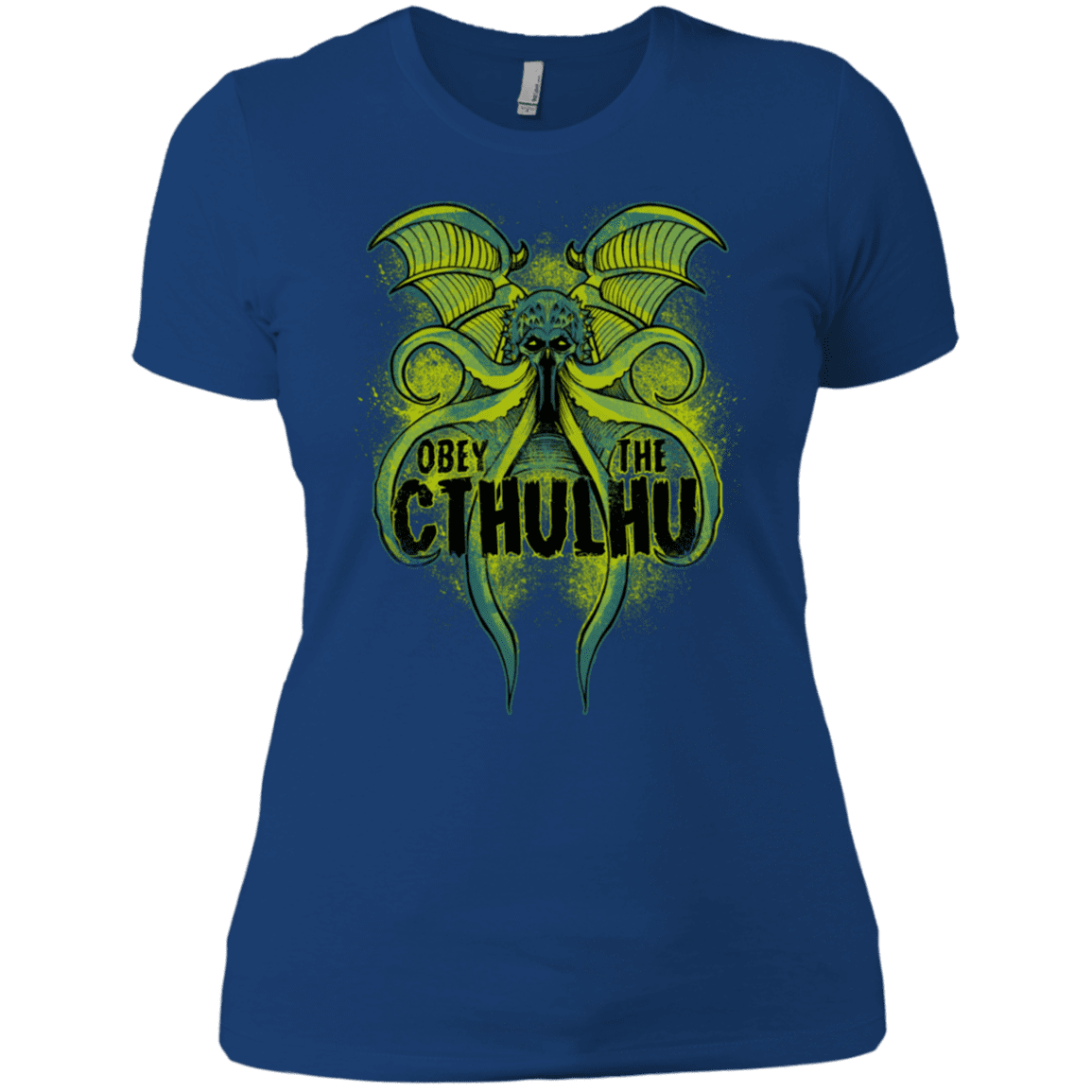 T-Shirts Royal / X-Small Obey the Cthulhu Neon Women's Premium T-Shirt