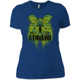 T-Shirts Royal / X-Small Obey the Cthulhu Neon Women's Premium T-Shirt