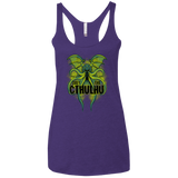 T-Shirts Purple Rush / X-Small Obey the Cthulhu Neon Women's Triblend Racerback Tank